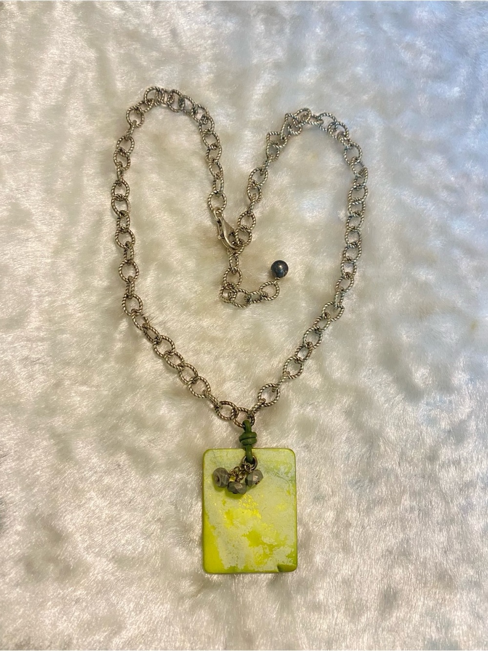 🍀Silpada Mother of Pearl Pyrite Sterling Silver Necklace